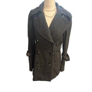 Marc New York Andrew Marc Grey Peacoat - Size 6